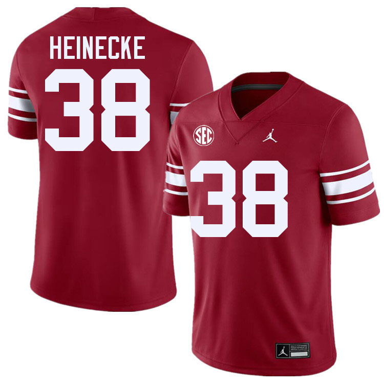 Oklahoma Sooners #38 Owen Heinecke College Football Jerseys,Uniforms-Throwback